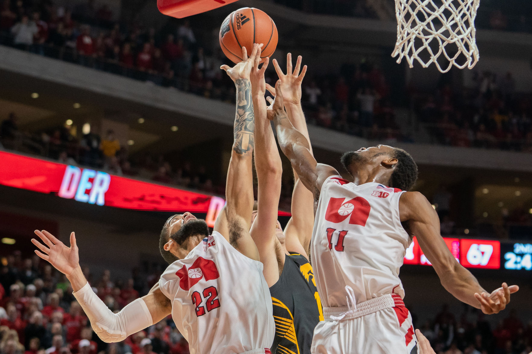 Nebraska Basketball vs. Iowa Photo No. 1
